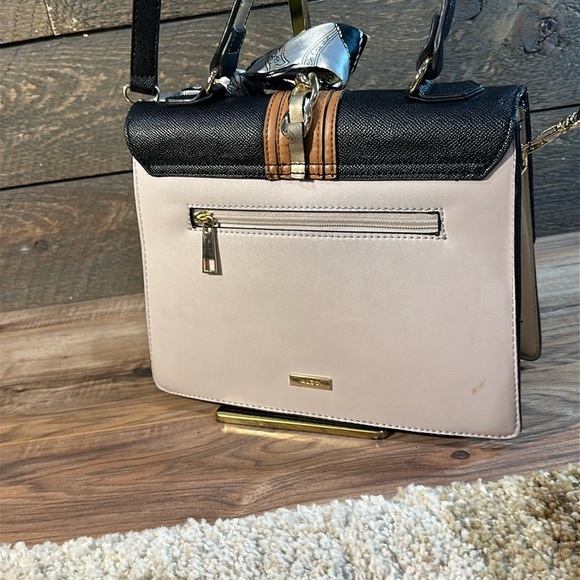 ALDO Anniebrook Flap Satchel Crossbody Colorblock Purse Pre Loved Condition PICS - Picture 7 of 13